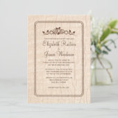 Landenbomen - Bark Wedding Invitations Kaart (Staand voorkant)