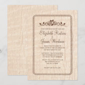 Landenbomen - Bark Wedding Invitations Kaart (Voorkant / Achterkant)