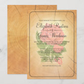 Landenbomen Rings Wedding Invitations Kaart (Voorkant / Achterkant)