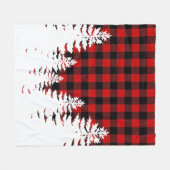 Landenbomen rode zwarte buffelstaart fleece deken (Voorkant (Horizontaal))