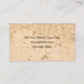 Landenbomen Rustisch  Antiek beige Visitekaartje (Achterkant)