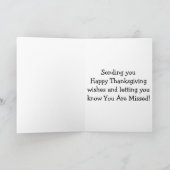 LANDENCHARM OVER DE MELJES THANKSGIVING WISSEN FEESTDAGEN KAART (Binnen)