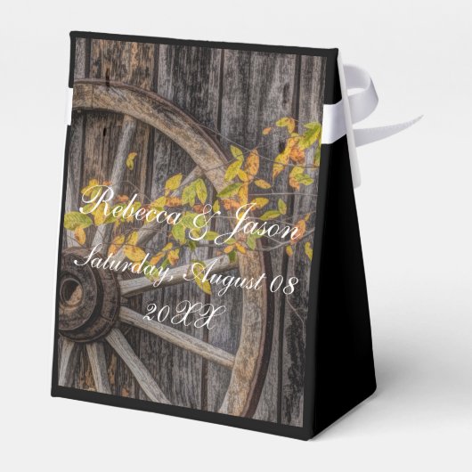 Landencharm - Robuust Western wagon Bedankdoosjes (Achterkant)