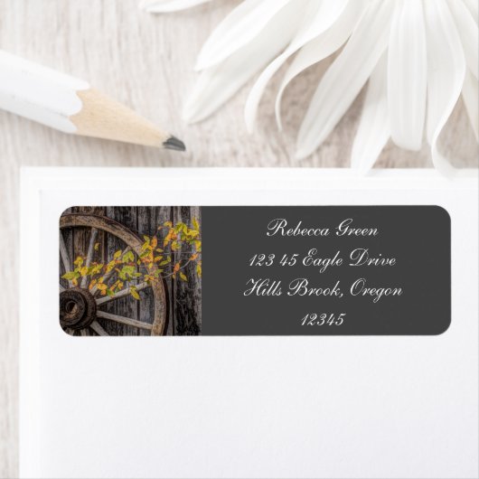 Landencharm - Robuust Western wagon Etiket (Insitu)