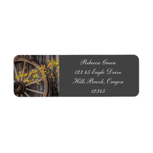 Landencharm - Robuust Western wagon Etiket (Voorkant)