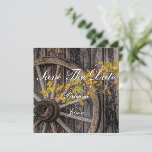 Landencharm - Robuust Western wagon Kaart (Staand voorkant)