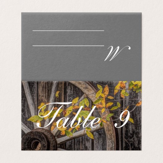 Landencharm - Robuust Western wagon Kaart (Buitenkant ongevouwen)