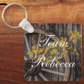 Landencharm - Robuust Western wagon Sleutelhanger (Voorkant)