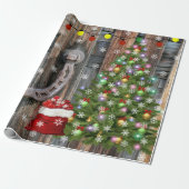 Landencharmekerstmis Cadeaupapier (Uitgerold)