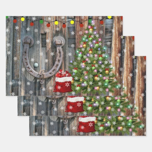 Landencharmekerstmis Inpakpapier Vel (Set)