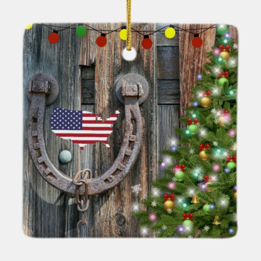 Landencharmekerstmis Keramisch Ornament (Achterkant)