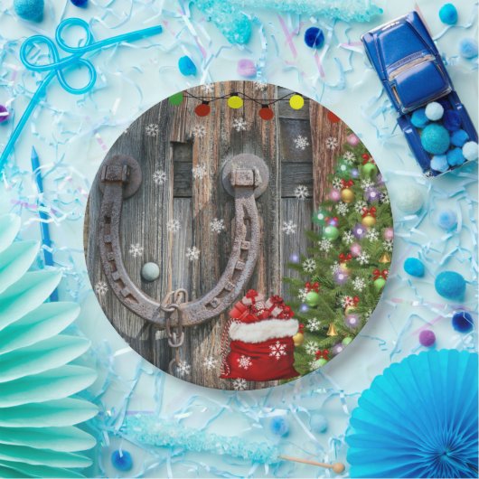 Landencharmekerstmis Papieren Bordje (Feest)