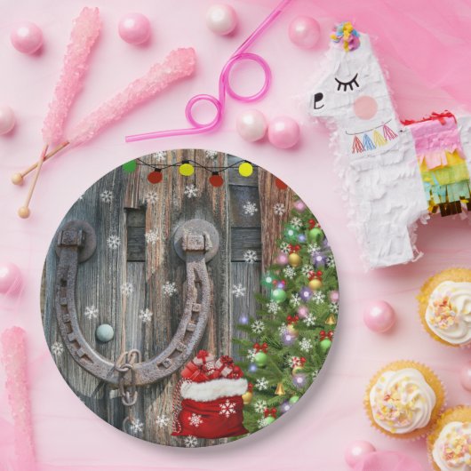 Landencharmekerstmis Papieren Bordje (Feest)