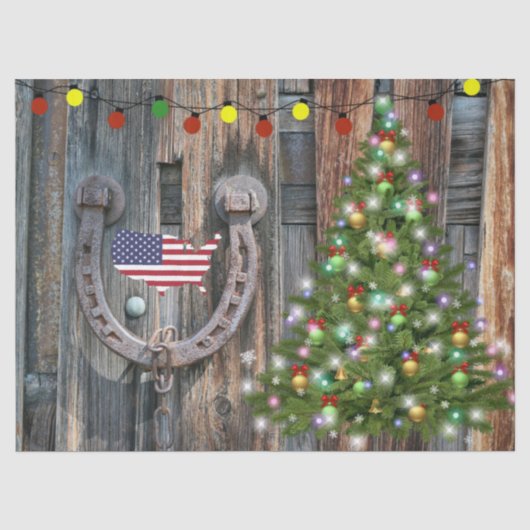 Landencharmekerstmis Tissuepapier (Voorkant)