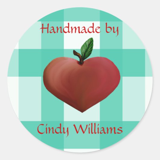 Landenchequesticker Ronde Sticker (Voorkant)