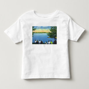 Landenclub Uitzicht Sailboat Regatta op Lake Kinder Shirts