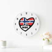 Landencode Noorwegen of vlaggeschut Grote Klok (Huis)