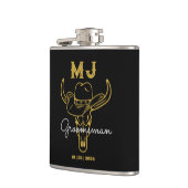 Landencowboy - speciaal Groomsmen - Monogram Heupfles (Links)