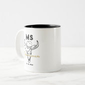 Landencowboy - speciaal Groomsmen - Monogram Tweekleurige Koffiemok (Voorkant links)