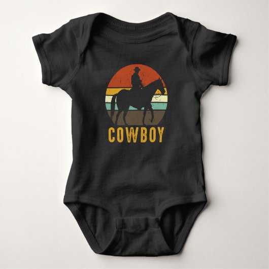Landendro Cowboy Westerne paardenrender Romper (Voorkant)