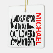 Landenenquête houdt van katten keramisch ornament (Links)