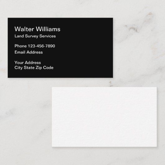 Landenenquête Visitekaartje (Voorkant / Achterkant)