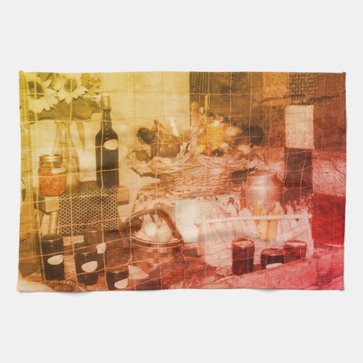 LandenFair Produce Gedeeltelijke Kleur  Theedoek (Horizontaal)