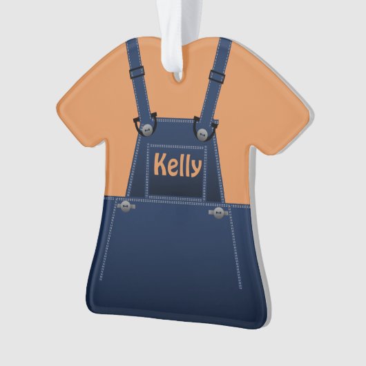 Landenfolk overalls Custom O Ornament (voorkant)