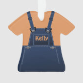 Landenfolk overalls Custom O Ornament (voorkant)