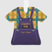 Landenfolk Overalls Pset Custom Ornament (voorkant)