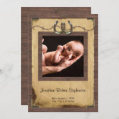 Landenfoto-Baby Hoefijzer Aankondiging (Voorkant / Achterkant)