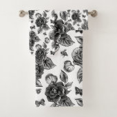 Landenhanddoekset voor zwart Roos Bad Handdoek (Insitu)
