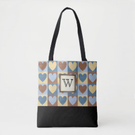 Landenhart met monogram tote bag