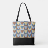 Landenhart met monogram tote bag (Achterkant)