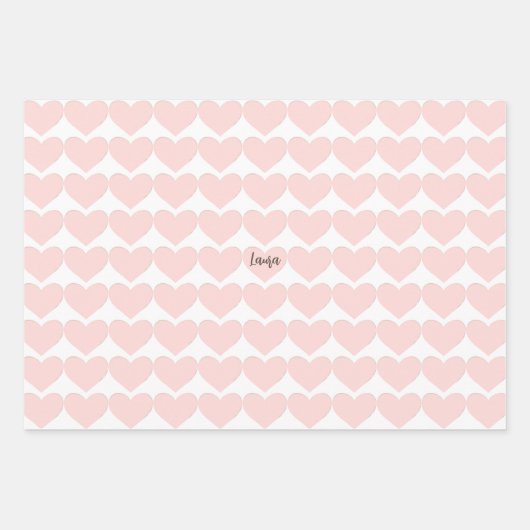 Landenhart op maat inpakpapier vel (Voorkant)