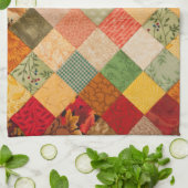 Landenherfst diamantpatroon theedoek (Gevouwen)