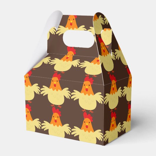 Landenhoevenkastje voor kippen bedankdoosjes (Achterkant)