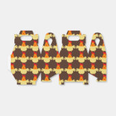 Landenhoevenkastje voor kippen bedankdoosjes (Uitgevouwen)