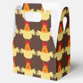 Landenhoevenkastje voor kippen bedankdoosjes (Geopend)