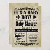  Landenjongen Baby shower Uitnodiging (Voorkant / Achterkant)