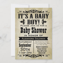  Landenjongen Baby shower Uitnodiging