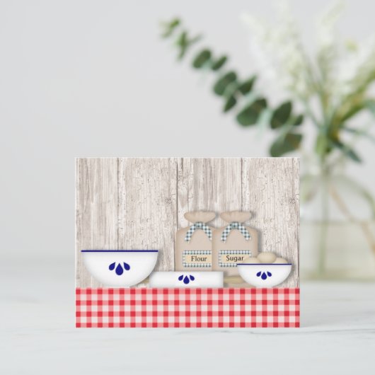 Landenkaart Briefkaart (Staand voorkant)