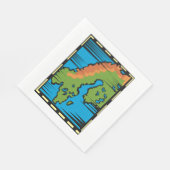 Landenkaart Napkins Servet (Hoek)