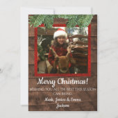 Landenkaart voor kersthout en pins feestdagenkaart (Voorkant)