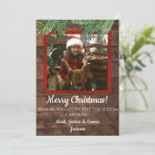 Landenkaart voor kersthout en pins feestdagenkaart (Staand voorkant)