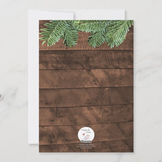 Landenkaart voor kersthout en pins feestdagenkaart (Achterkant)