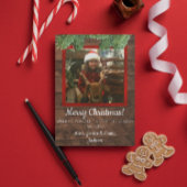 Landenkaart voor kersthout en pins feestdagenkaart