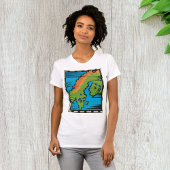 Landenkaart Womens T-Shirt