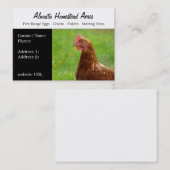 Landenkaarten voor    kippen visitekaartje (Voorkant / Achterkant)