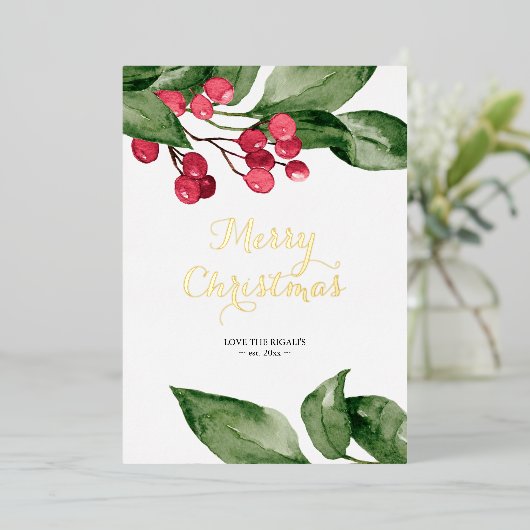 Landenkaarten voor pretkerst op foto's folie feestdagenkaart (Staand Voorkant)